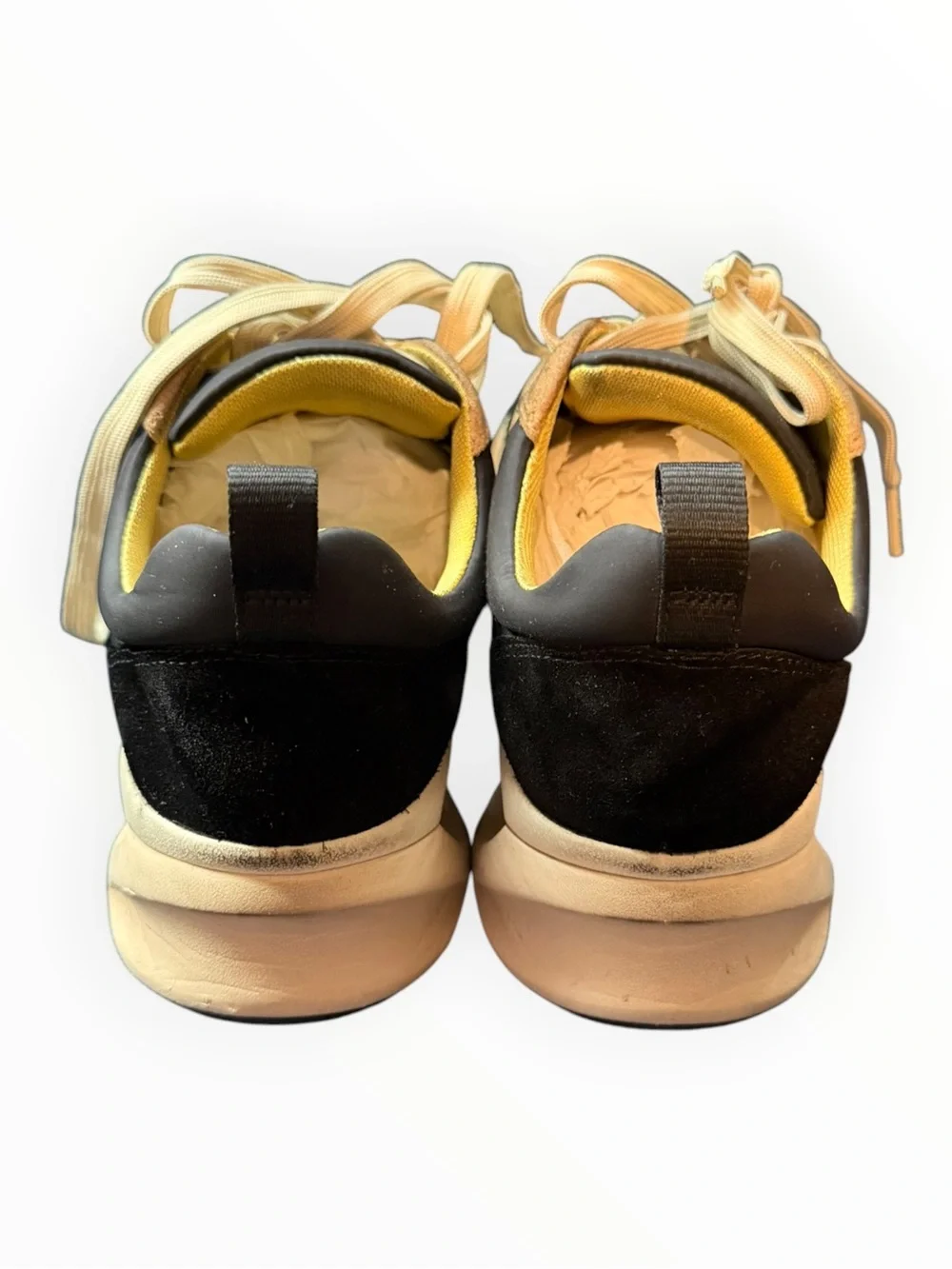 Tory Burch Black and Beige Women’s Lace-Up Sneakers